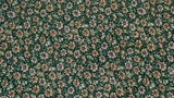 Fabric Springs NEW Small White & Yellow Daisies on Hunter Green 9" x 23" $2.95 Flowering Plants