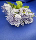 Floral Garden Non-Potted with Artificial Roses Purple (195464589328). Garden Plants