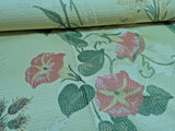 Jacquard Wildflower Tapestry Butter/Pinks/Red/Blue Embroidered Look High End BTY Flowering Plants