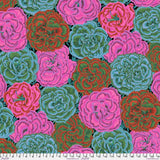 Picotee Carnations, Dark - Kaffe Fassett Collective Quilt Fabric 100% Cotton Yd Carnation