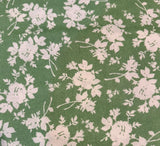 Maywood Studio Fabric Cottage Romance Willowberry Lane Green Floral 44Ó x BTY Flowering Plants