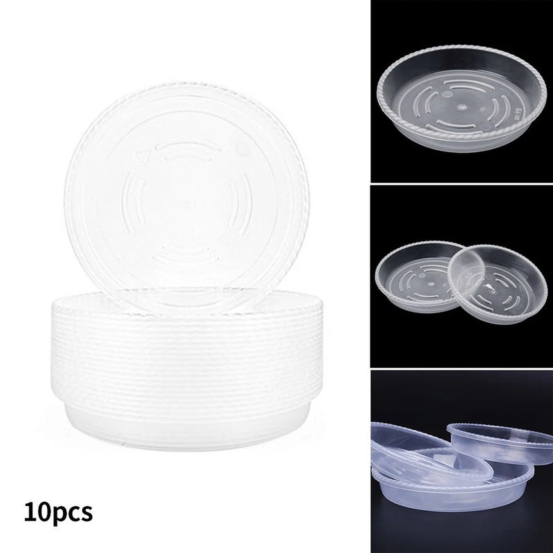 Balcony Garden Flower Pot Trays Base Saucer Transparent Bottom Support Garden Plants