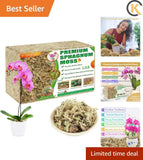 2.2lbs Dried Sphagnum Moss - 40QT Versatile Medium for Hydroponics & Gardening Orchids