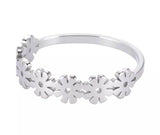 Daisy flower steel ring Daisies