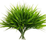 alyptus Artificial Grass Outdoor 12 Bundles Fake Plants Outside Green Onion Faux Green Plant
