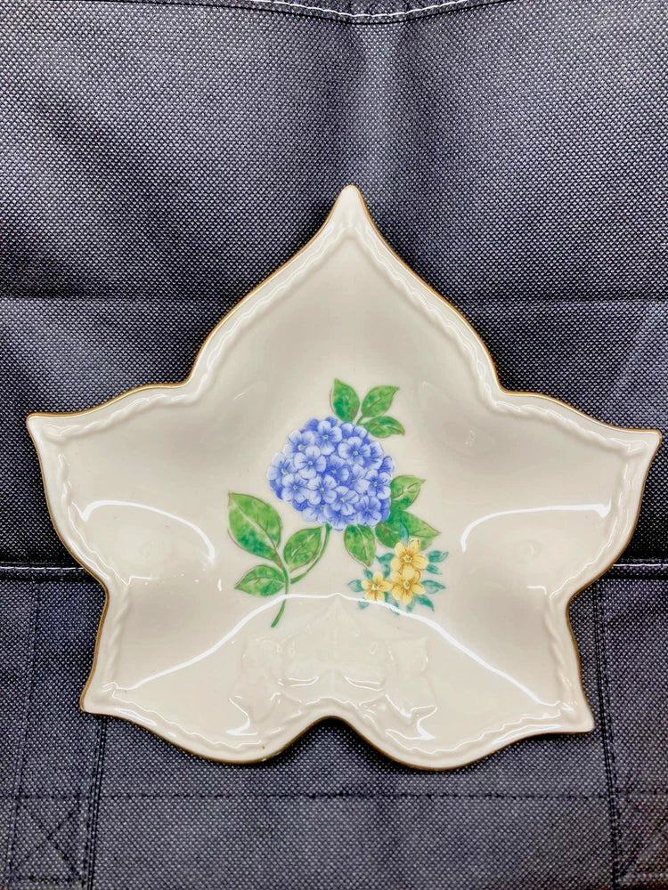 Vintage Lenox (5) Sided Star" Hydrangea" Candy Dish. Hydrangea