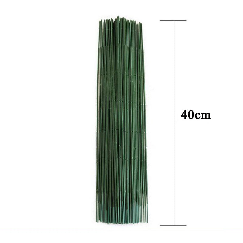 Set of artificial green plant stems, flower rods, 40 cm