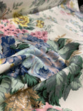 BEAUTIFUL FLORAL PRINT COTTON (SOFT FURNISHING) FABRIC : 120cm WIDE : #BM24 Flowering Plants