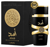 Lattafa Asad by Lattafa 3.4 EDP Perfume Cologne Unisex New in Box Bouquet