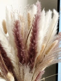 Tall Boho Natural Dried Pampas Grass Bouquet Total 75 Pcs.  Flower Decor Gift. Pampas Grass