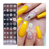 Flower Daisy Lily Deony Petals Metal Nail Stamping Plates 30+ Types Flowers Lily
