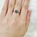 Vintage Sunflower Design Ring Silver Plated size 6 Sunflower