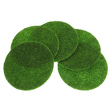 5 Pcs Realistic Moss Rug Fake Grass for Patio Artificial Indoor Plants Green Plant