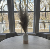 Elegant white and Pink Vase With Pampas Grass Pampas Grass