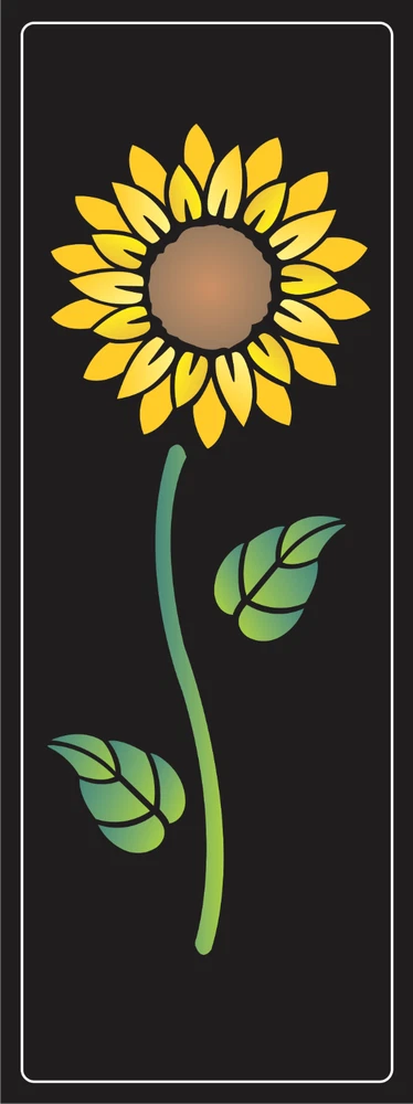 Easy 9" tall Sunflower Stencil Country Sunshine Flower Garden Kansas DIY Signs Sunflower