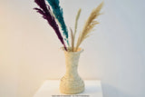 Floor vase, flower vase, vases for flowers, handmade vase, Boho vase in palm Pampas Grass