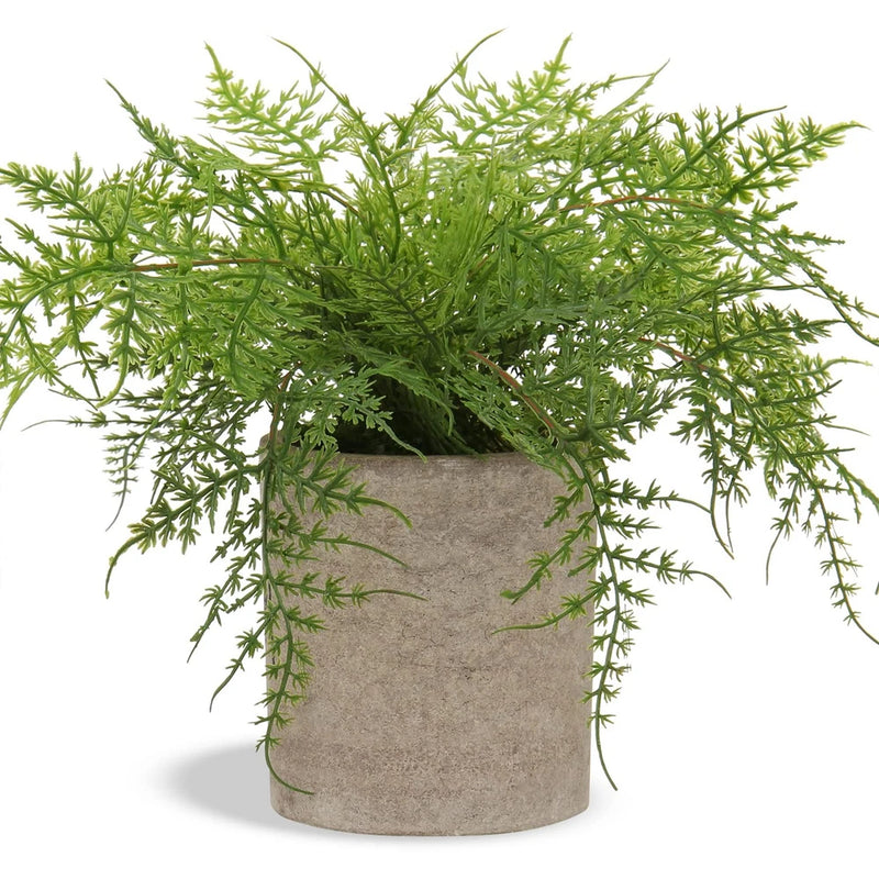 Small Fake Plant Potted Plants Artificial Decor Silk Ferns Plant Faux Plants ... Green Plant