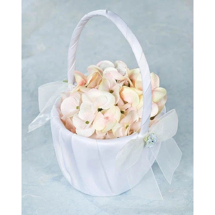 Hydrangea Bouquet Wedding Flowergirl Basket Hydrangea
