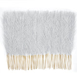 50PCS Pampas Grass Decor, 17" Silver Pampas Grass, Fluffy Small Pampas Grass ... Pampas Grass