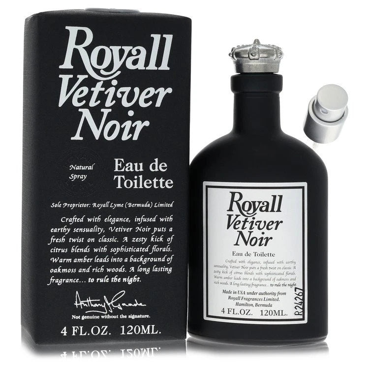 Royall Vetiver Noir by Royall Fragrances Eau de Toilette Spray 4 oz for Men EDT