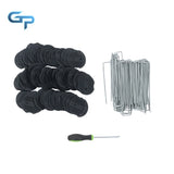 201 Pack W/ Mats & Precision Hook Galvanized Garden Stakes Landscape Staples Set Garden Plants
