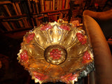 Goofus Glass Carnation Bowl] near mint-heavy gold baking-Dugan Glass--good condi Carnation