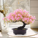 Small Artificial Bonsai Tree Decorative Plastic Fake Plant for Guest Greeting Green Plant