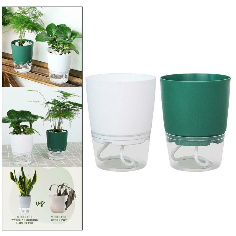Brand New Garden Yard Plant Pot Basket Double Layer Garden Plastic Resin Garden Plants