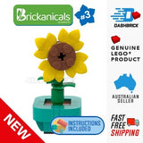Genuine LEGO¨ Flower in Pot, Sunflower: Brickanicals MOC/Mini-Build - NEW Sunflower