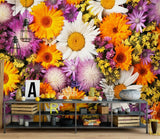 3D Sunflower Daisy Flower 25827NA Wallpaper Wall Murals Removable Wallpaper Fay Sunflower