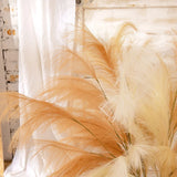 Set of 10 Artificial Pampas Grass Stems, 43 Inches Tall Pampas Grass