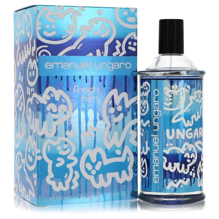 Emanuel Ungaro Fresh For Him by Ungaro Eau De Toilette Spray 3.4 oz for Men EDT