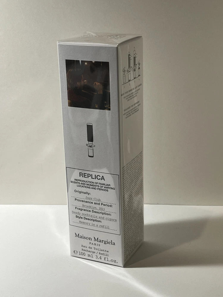 REPLICA JAZZ CLUB BY MAISON MARGIELA REFILL 3.4 OZ/100 ML SPRAY SEALED BOX EDT