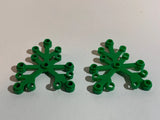 Lego Parts 2417 (2pcs) Green 6x5 Plant  Leaves, Choose Color Green Plant