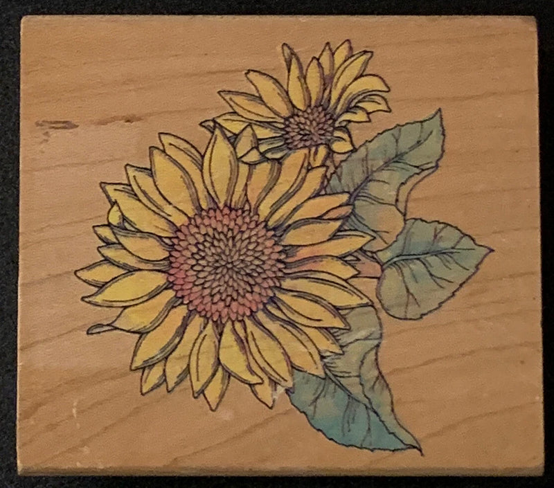 Rubber Stampede Sunflowers Flowers Rubber Stamp Sunflower
