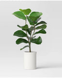Threshold Faux Potted Fiddle leaf Plant Green Plant
