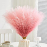 50pcs Faux Pampas Grass,17.7" Artificial Fluffy Pampas Grass Decor Short Fake... Pampas Grass
