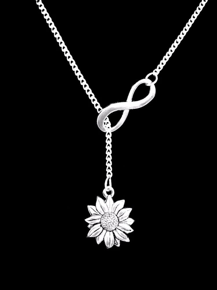 Daisy Necklace Sunflower Lariat Flower Nature Friend Mother's Day Gift Jewelry Sunflower