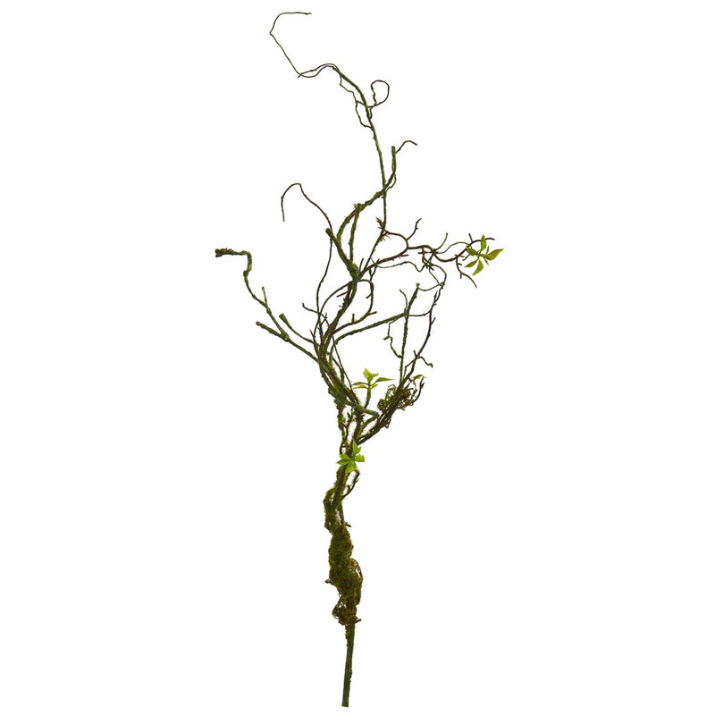 Nearly Natural 24ÓMoss Twig Vine Artificial Plant Realistic Home Decor Set Of 6 Green Plant