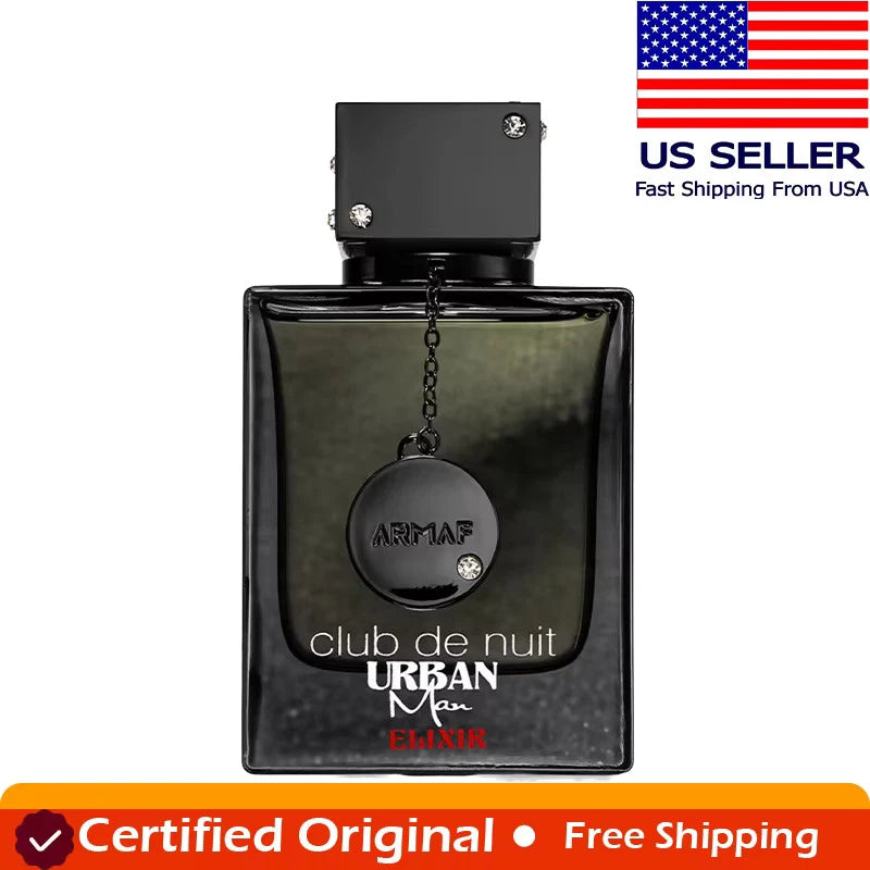 Armaf Club De Nuit Urban Man Elixir for Men Eau de Parfum Spray, 3.6 Ounce EDP