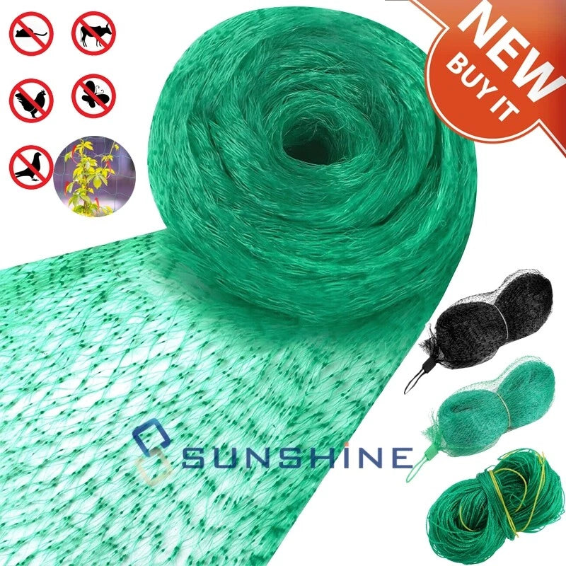 Green plant trellis netting roll for climbing plants, garden grow net