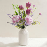 Artificial Flowers with White Ceramic Vase Ð Spring Floral Centerpiece Table ... Hydrangea