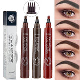 Microblading Tattoo Eyebrow Ink Pen Long Lasting Eye Brow Pencil 3D Fork Makeup Bouquet