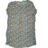 Dainty Hooligan Sunflower Blouse Womens Medium White Floral Pullover Sunflower
