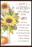 Greeting Card - Flower Sunflower - For Friend - Thanksgiving - 0186 Sunflower
