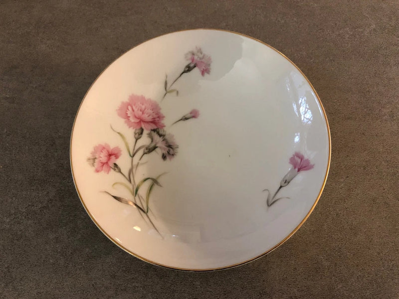 Royal Court Japan Fine China Pink Carnation - 7" SOUP BOWL Carnation