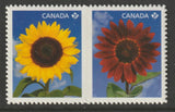 Canada #2444i, Sunflowers, Se-tenant Pair of Booklets, Die Cut, MNH 2011 Sunflower