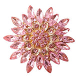 Brooches And Pins For Women Rhinestone Sunflower Brooch Pin Stylish Flower Cryst Sunflower