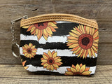 Sunflower Coin Purse 4.25" x 4.25" Sunflower