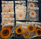 Huge Lot- Sunflower, Daisy Super Size Die Cut Embellishments, Scrapbooking - New Sunflower
